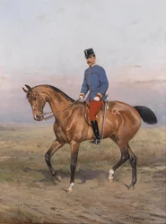 Reiterporträt von Rudolf, Kronprinz von Österreich (1858-1889)